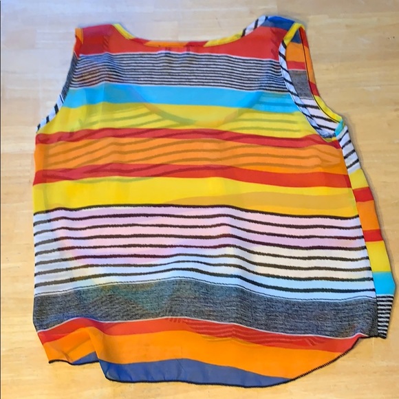 Nohra Clothing Sheer Multi Colored Blouse - Picture 2 of 5